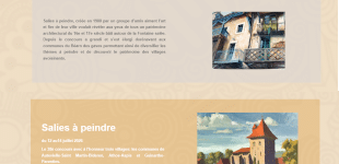 Salies a peindre creation Site internet