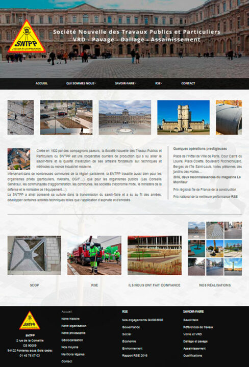 Sntpp création et référencement site internet