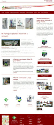Chariots à ventouses création et référencement site internet